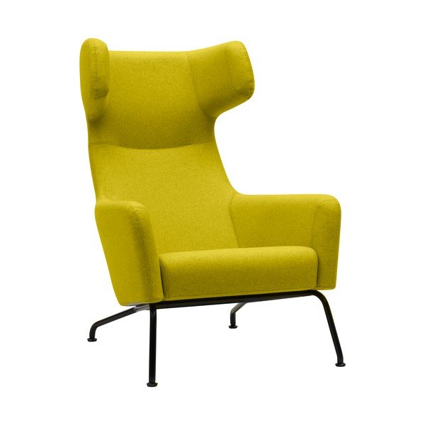 Kollane tugitool mustade jalgadega Havana - Softline-image-1