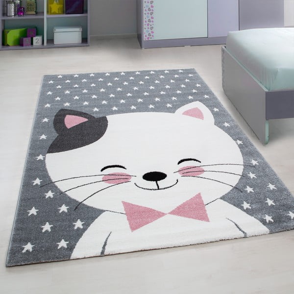 Roosa-hall laste vaip 80x150 cm Kids - Ayyildiz Carpets-image-1