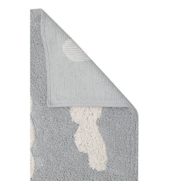 Hall pestav käsitsi kootud puuvillane lastevaip 120x160 cm Clouds Grey - Lorena Canals-image-3