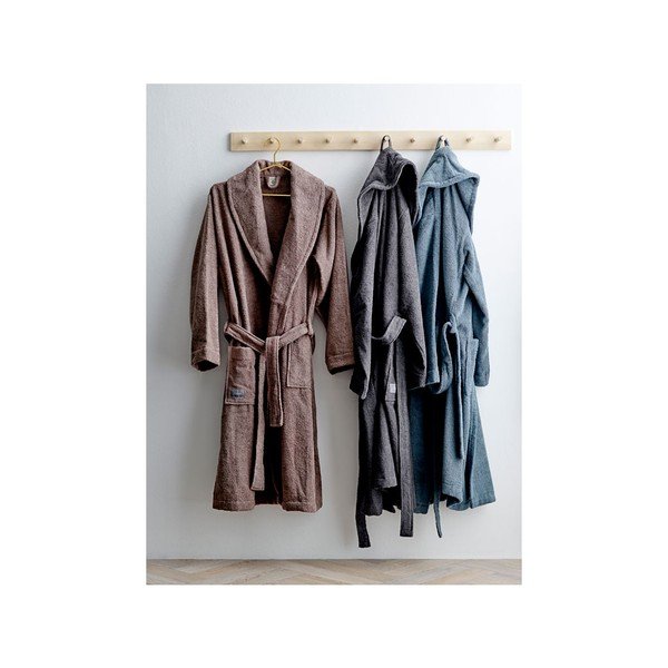 Sinine orgaaniline puuvillane hommikumantel suurus S/M - Södahl-image-2