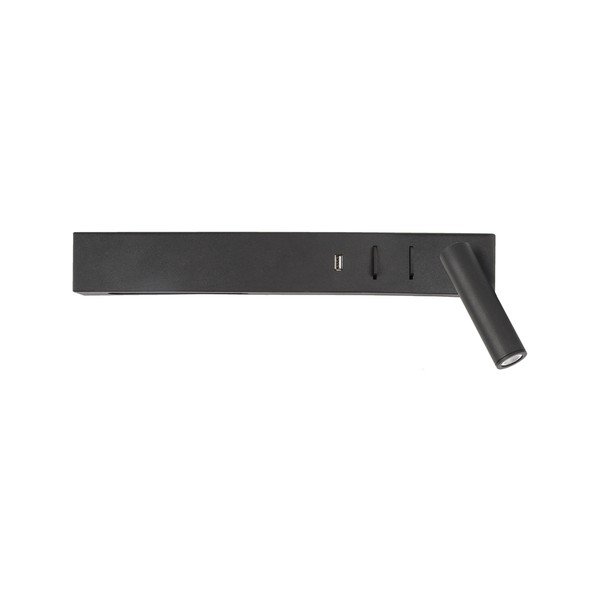 Matt must metallist LED-seinalamp painduva konstruktsiooniga/USB-pordiga Vida - Nova Luce