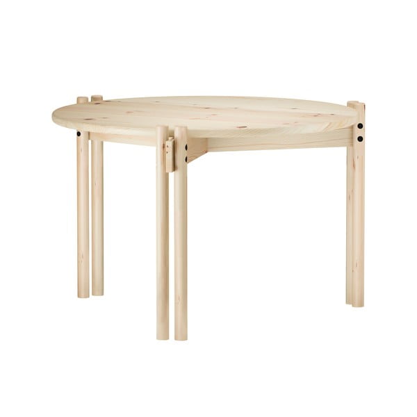 Ümmargune naturaalset värvi kohvilaud ø 60 cm Sticks - Karup Design-image-3