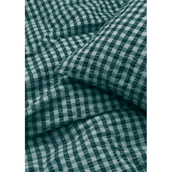 Roheline/sinine krepp-voodipesu üheinimesevoodile 140x200 cm Bæk&Bølge - JUNA-image-2