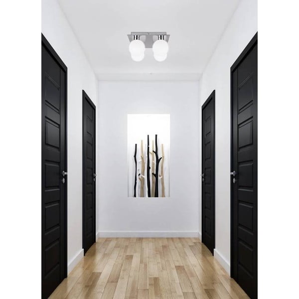 Hõbedast klaasist laevalgusti 25x25 cm Oden - Candellux Lighting-image-2