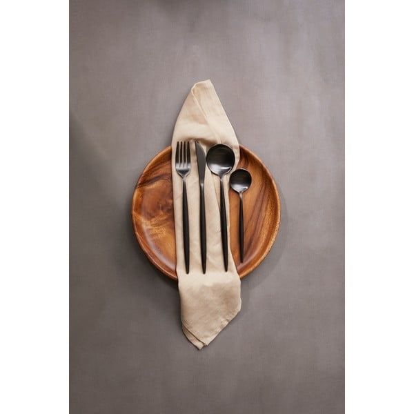 Mustast roostevabast terasest söögiriistad, 16 tk Modern retro - Premier Housewares-image-1