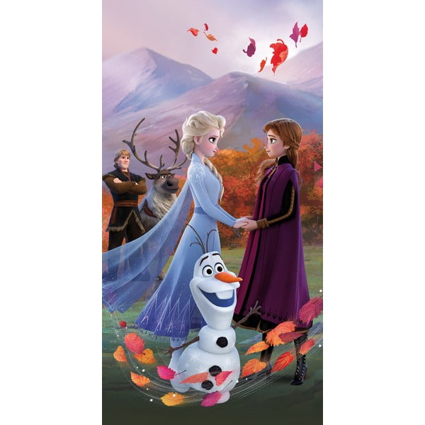 Puuvillane laste rätik 70x140 cm Frozen "Wind" - Jerry Fabrics