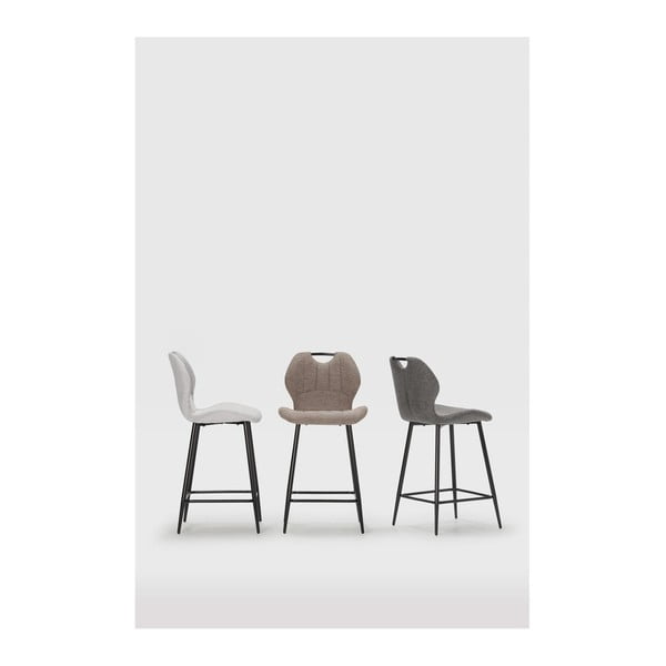 Hallid baaritoolid 2tk komplektis (istme kõrgus 65 cm) Muli - Marckeric-image-1