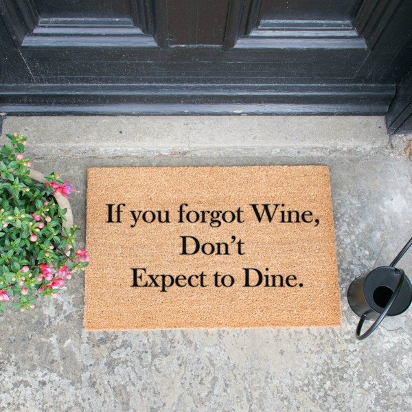 Looduslik kookosmatt , 40 x 60 cm If You Forgot Wine - Artsy Doormats-image-1