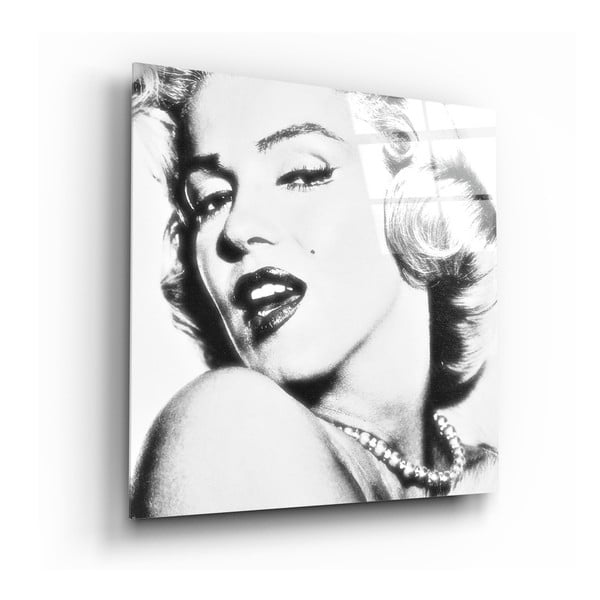 Klaasimaal, 40 x 40 cm Marilyn Monroe - Insigne