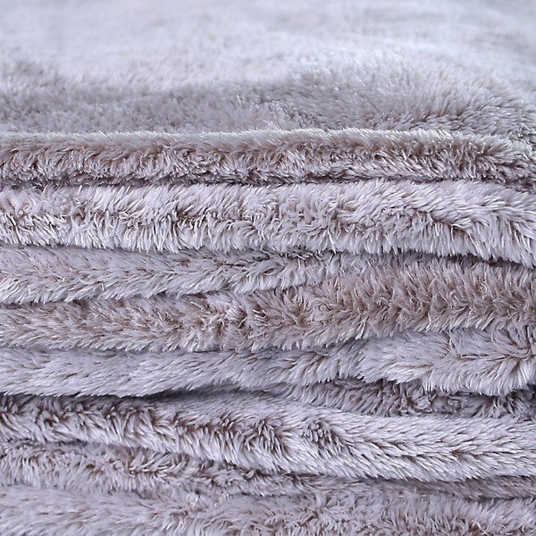 Šedohnědá deka z mikrovlákna DecoKing Fluff Cappuccino, 170 x 210 cm-image-2