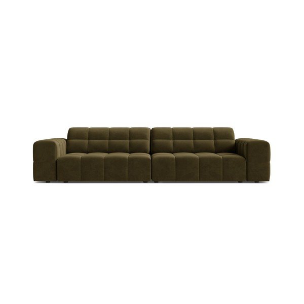 Khaki sametdiivan 252 cm Chicago - Cosmopolitan Design