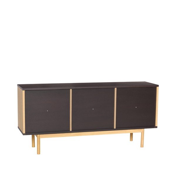 Pruun kummut tammepuust dekooriga 140x65x35 cm Dual - Hübsch-image-4