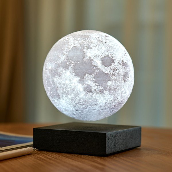Must LED laualamp (kõrgus 14 cm) Moon – Gingko-image-1