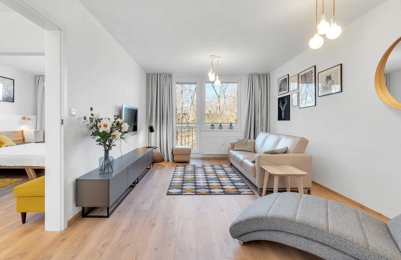 Skandinaavia stiilis disain: nädalavahetuse korter mägedes