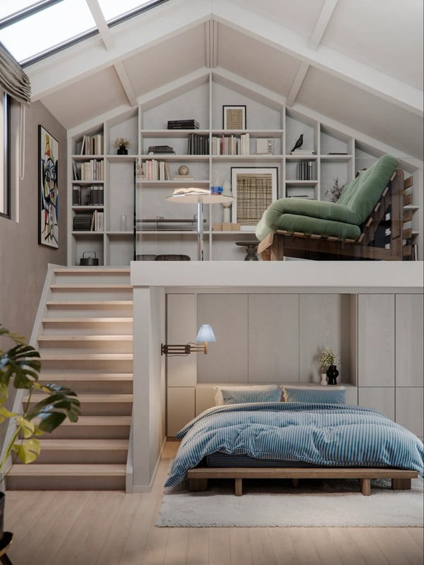 Inspiratsioon: Magamistuba, Skandinaavia stiil