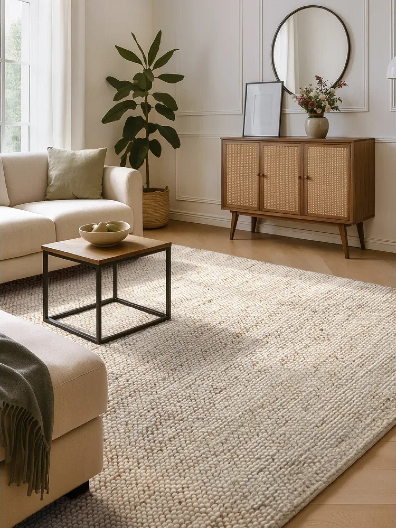 Ristkülikukujuline vaip on kindel valik.